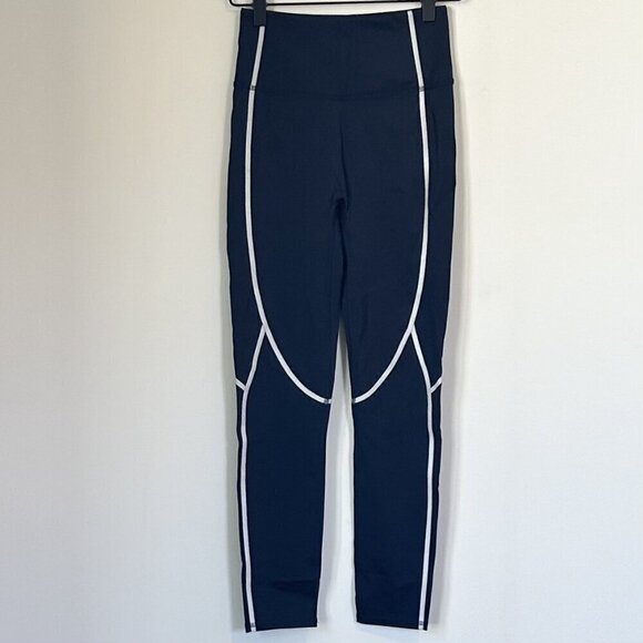 NEW Zuda Dark Navy Z-Leggings with Reflective Coverstitch - Size: XXS - Picture 2 of 8